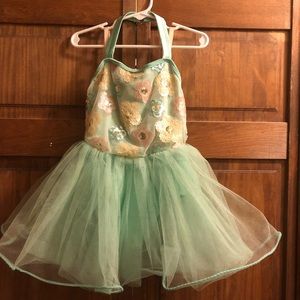 Small floral mint dance dress